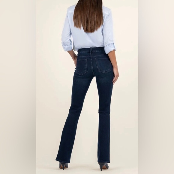 Kut from the Kloth Natalie Flare Mid Rise denim jeans - Picture 3 of 12